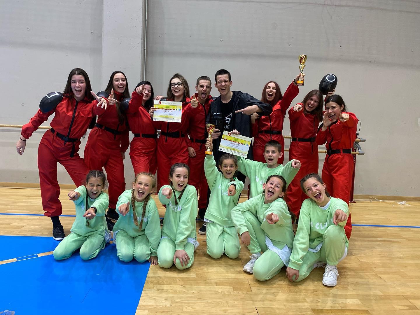 Първо и второ място на Sofia Open Dance Festival Kids