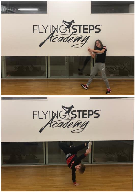 Анелия и Ники с безплатно обучение във Flying Steps Academy